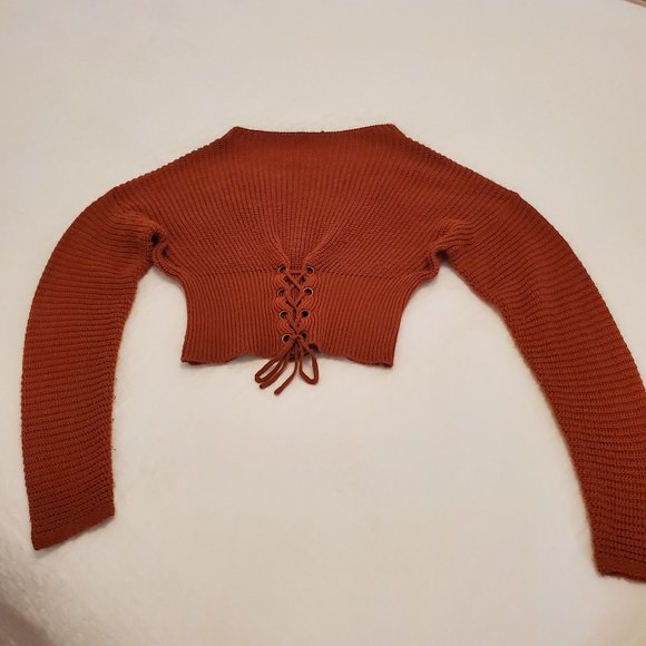 SAY WHAT Sweaters - CORSET STYLE SWEATER
